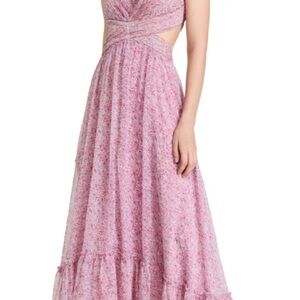 Primrose Maxi Dress in Fuschia